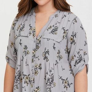 Torrid hi-lo georgette tunic
